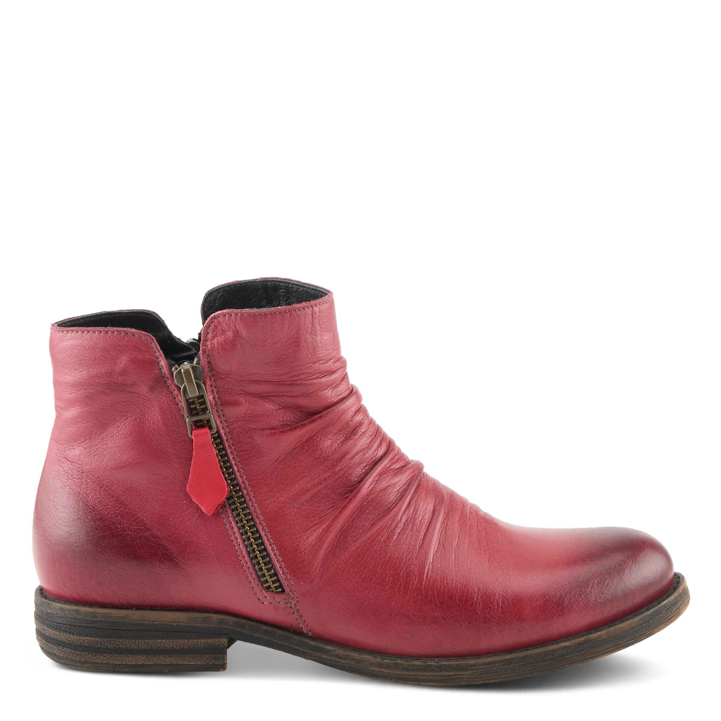 Leather Ankle Boots Women – Zipper Styles – Spring Step Shoes