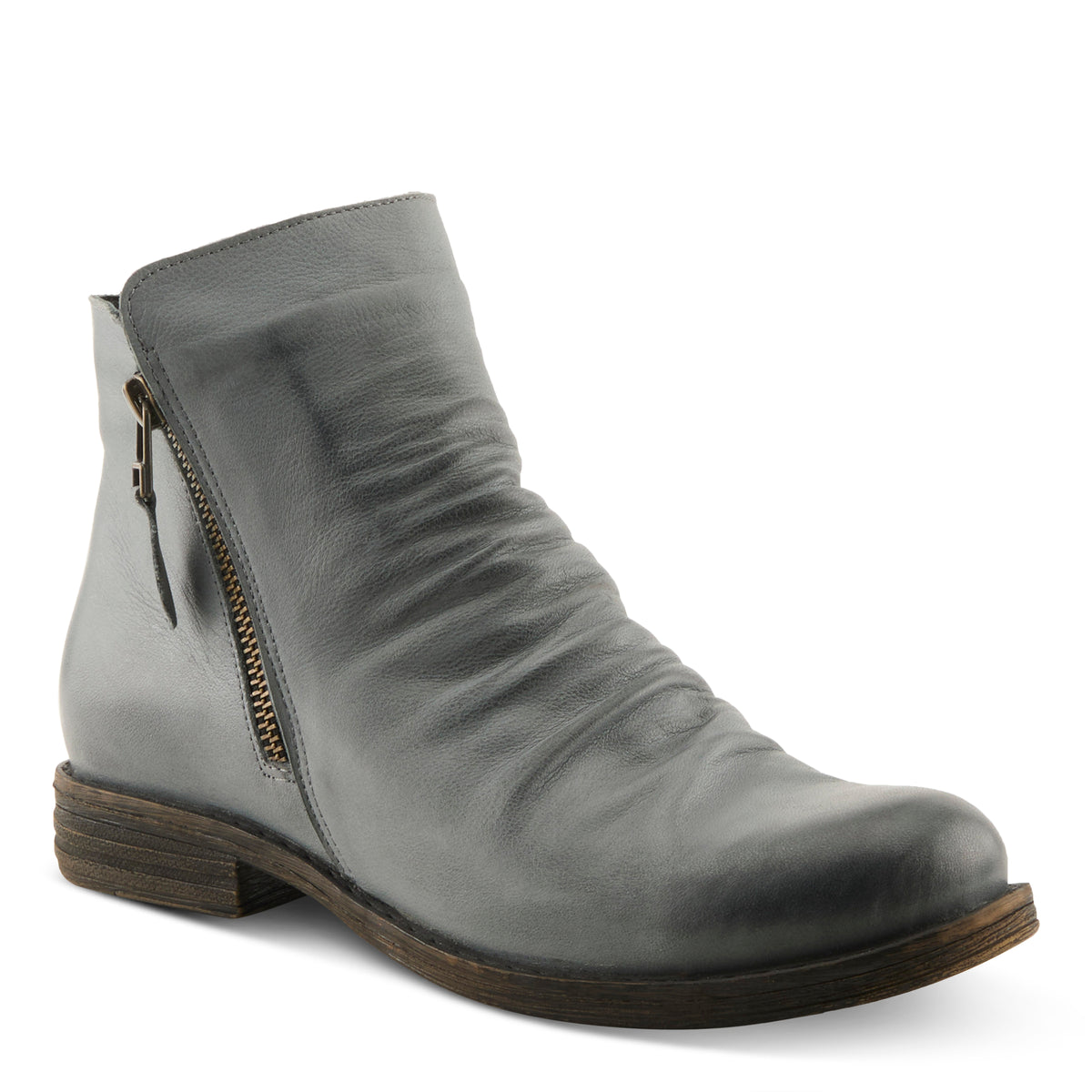 Leather Ankle Boots Women – Zipper Styles – Spring Step Shoes display picture 1