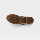 L'Artiste Martinela boots in Blue Multi, outsole view