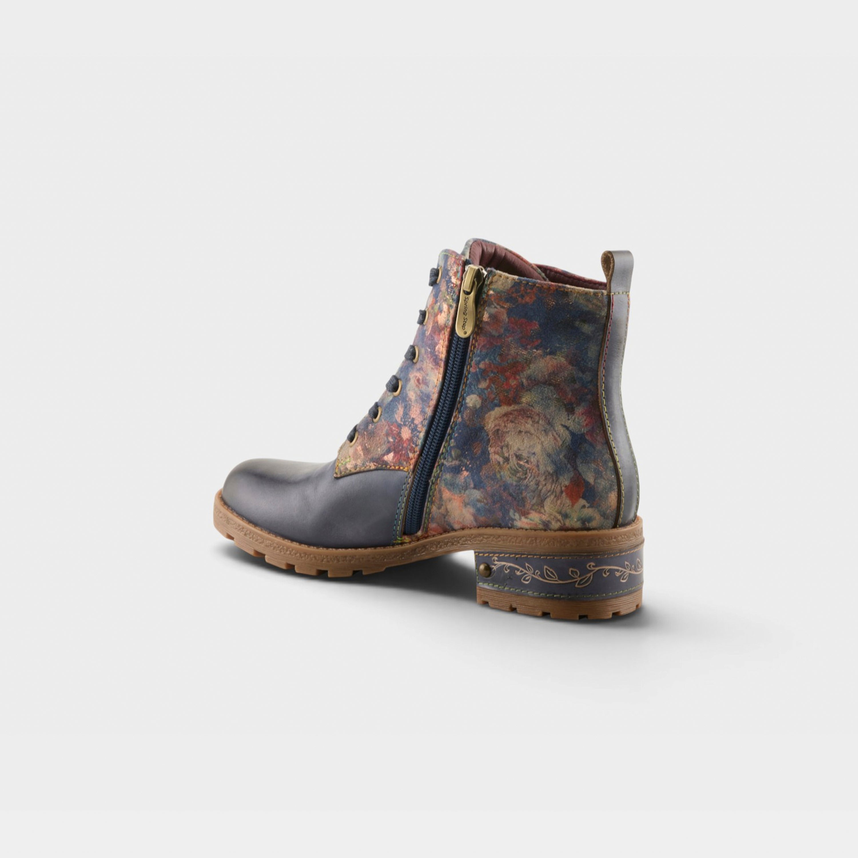 L'Artiste Martinela boots in Blue Multi, alternate angle view