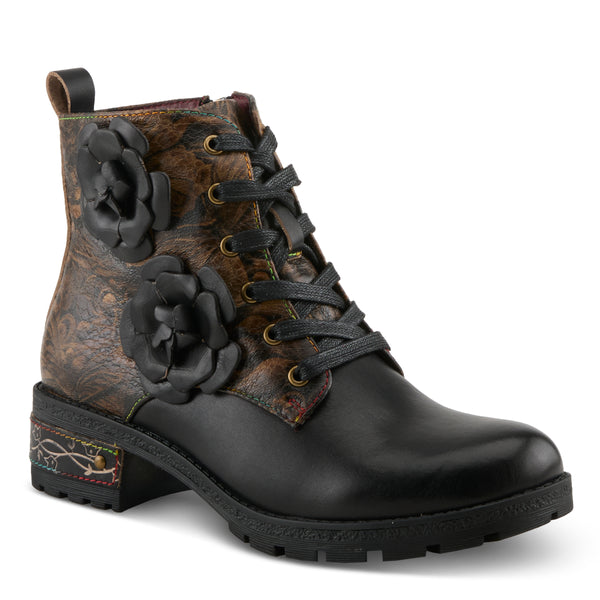 Martinela Boots: Floral Leather Lace-Up for Fall 2025