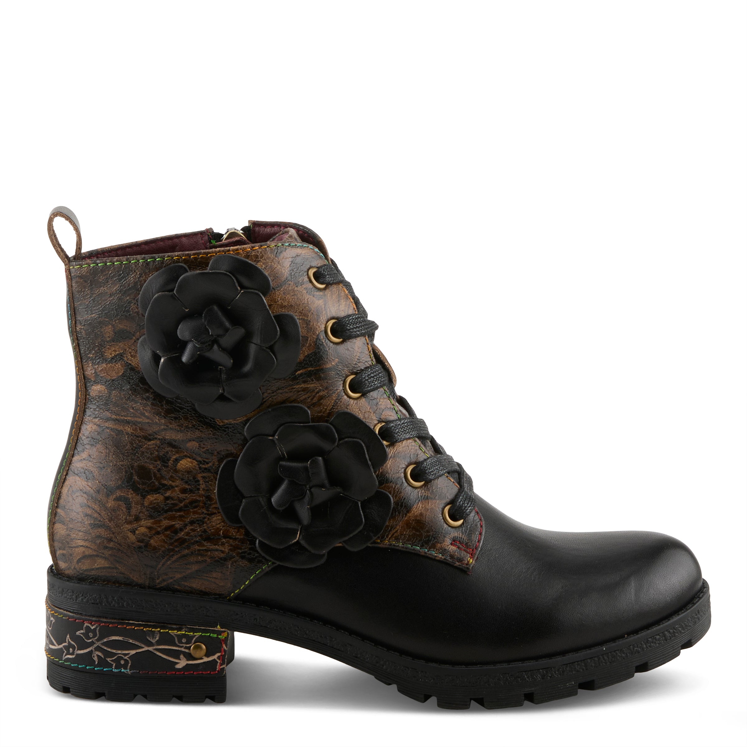 Martinela Boots: Floral Leather Lace-Up for Fall 2025