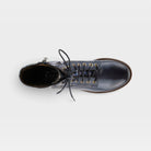 L'Artiste Marty-Flow boots in Navy Multi, top view