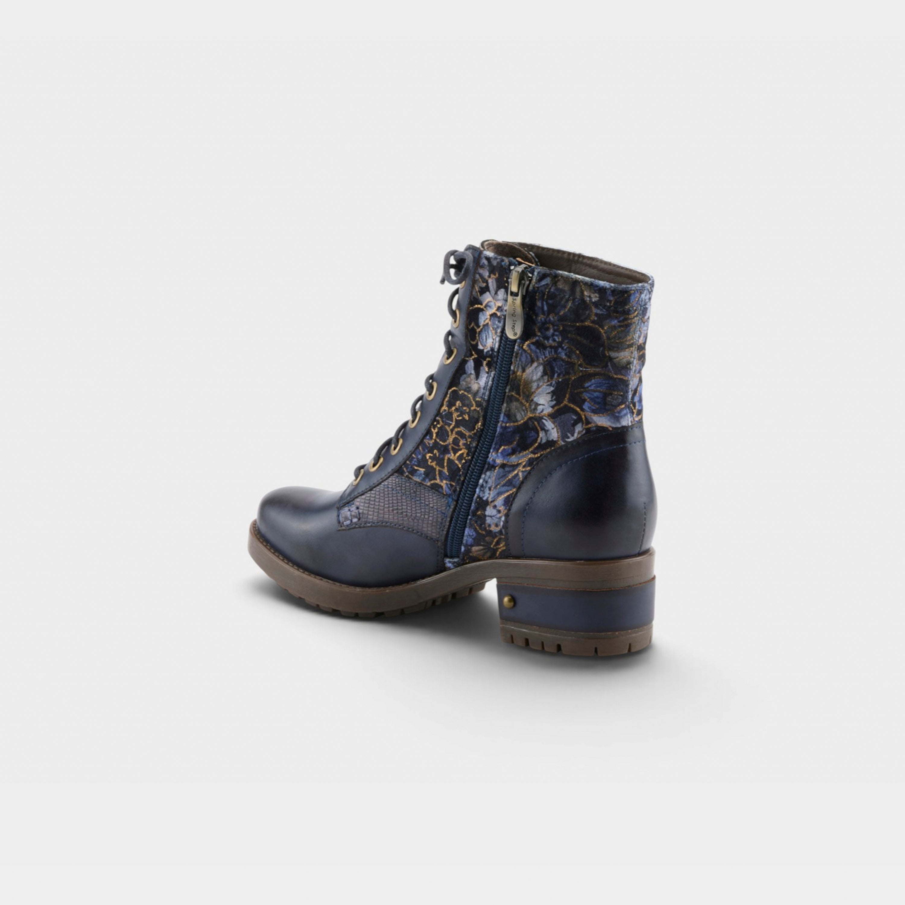 L'Artiste Marty-Flow boots in Navy Multi, alternate angle view