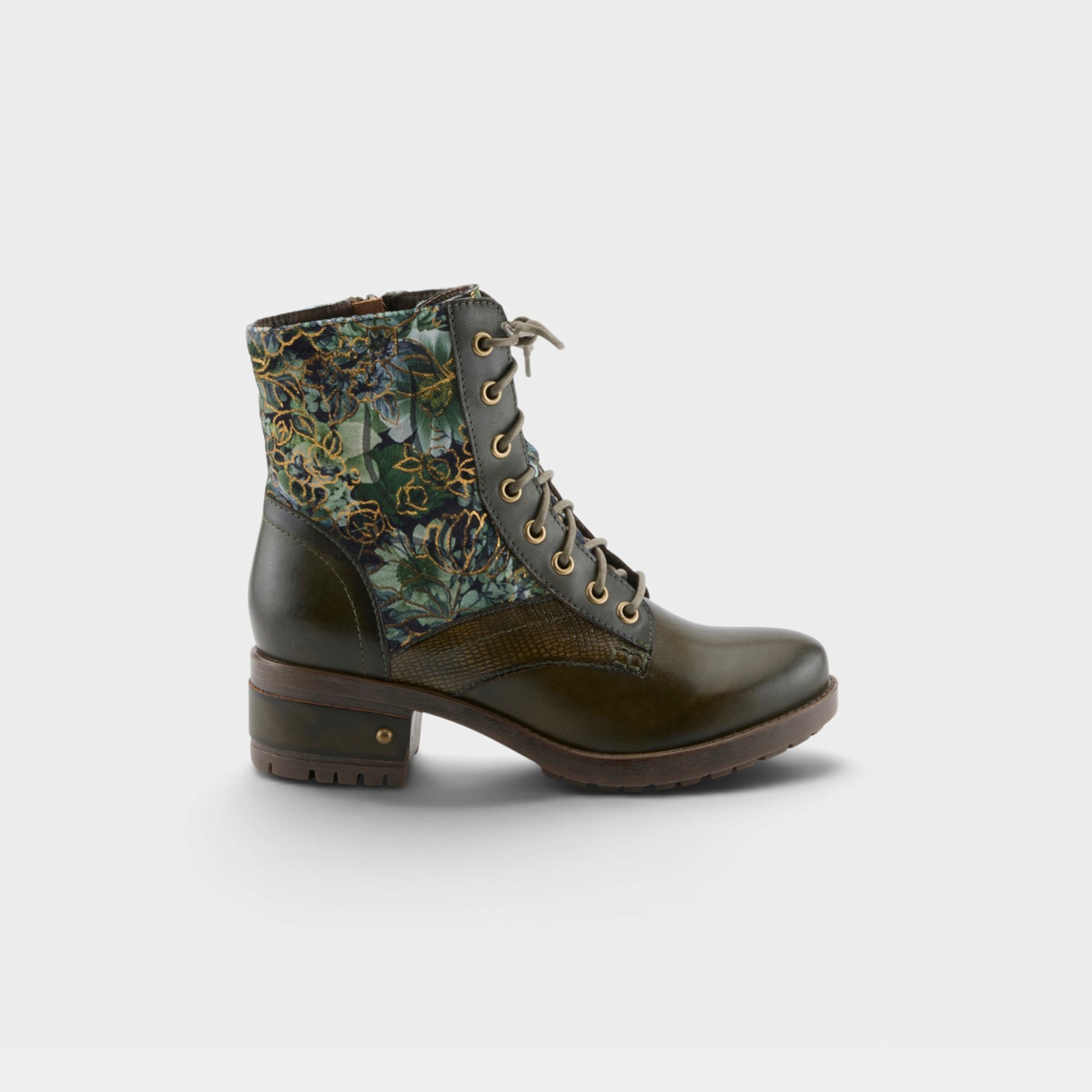 L'Artiste Marty-Flow boots in Olive Multi, hero view
