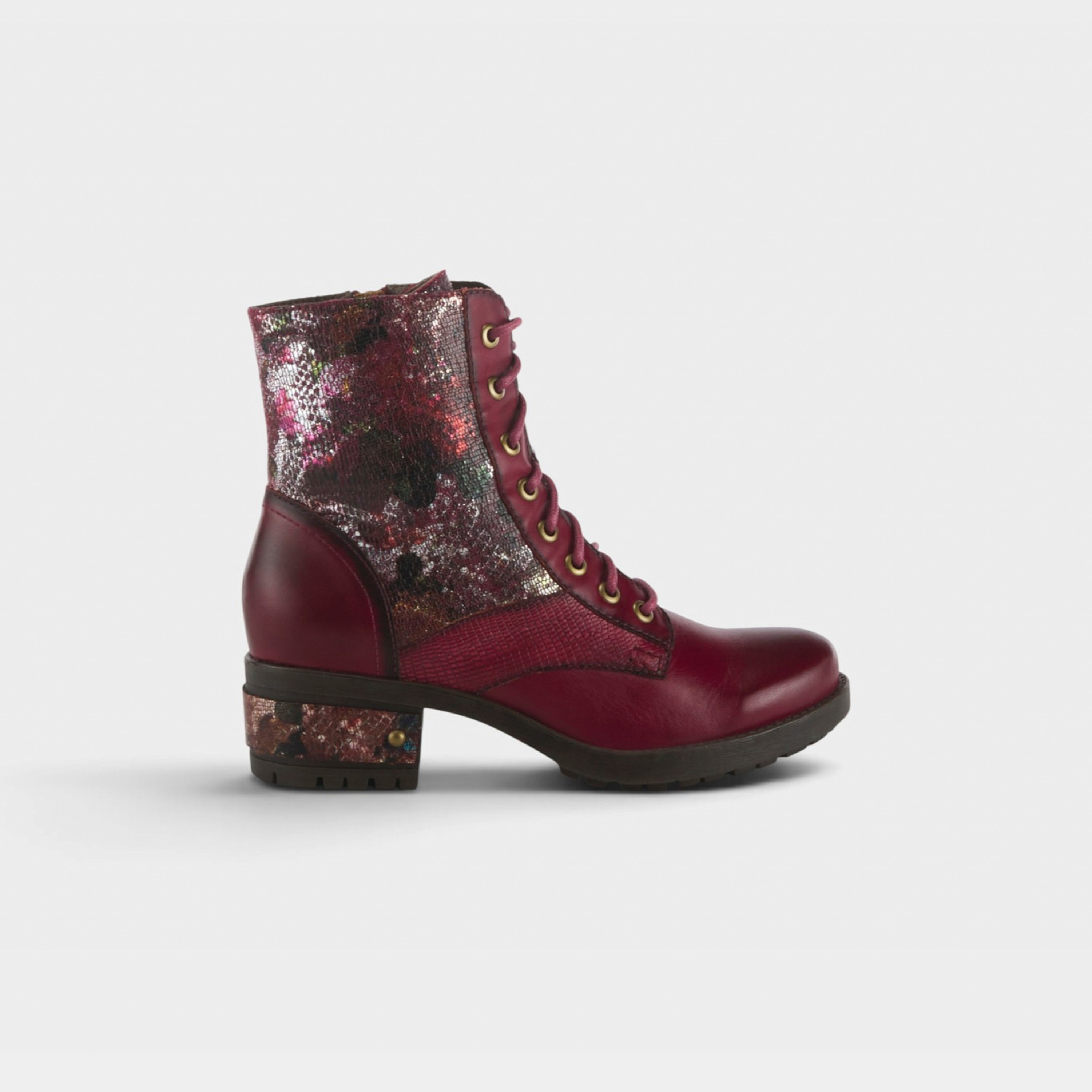L'Artiste Marty-Met boots in Bordeaux Multi, hero view