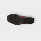 L'Artiste Marty-Met boots in Bordeaux Multi, outsole view