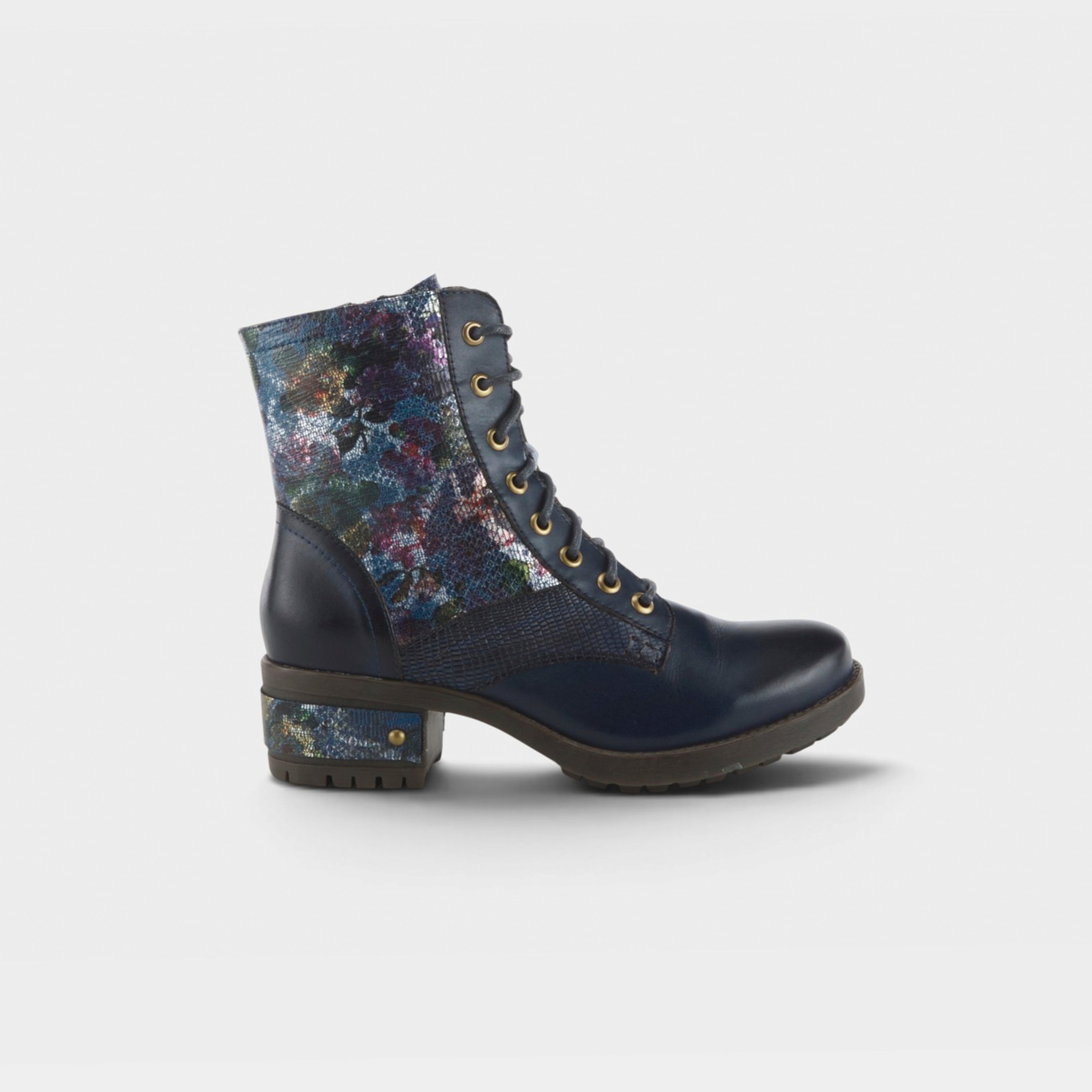 L'Artiste Marty-Met boots in Navy Multi, hero view