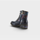 L'Artiste Marty-Met boots in Navy Multi, alternate angle view