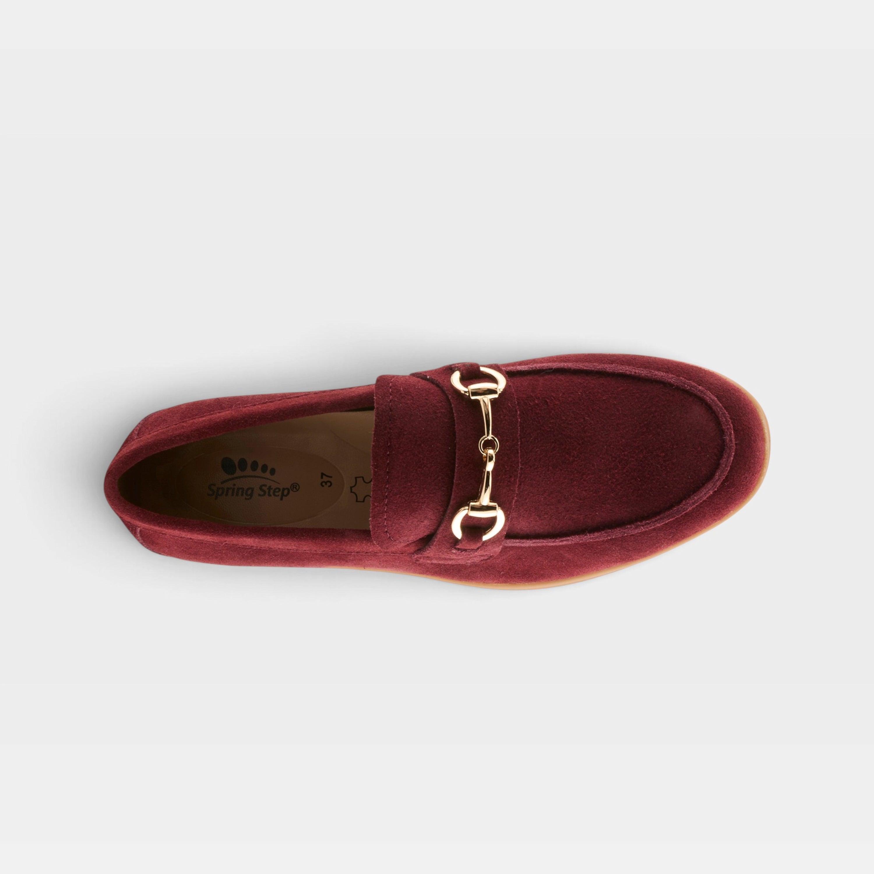 Spring Step Maryln Bordeaux Suede Casual Shoe