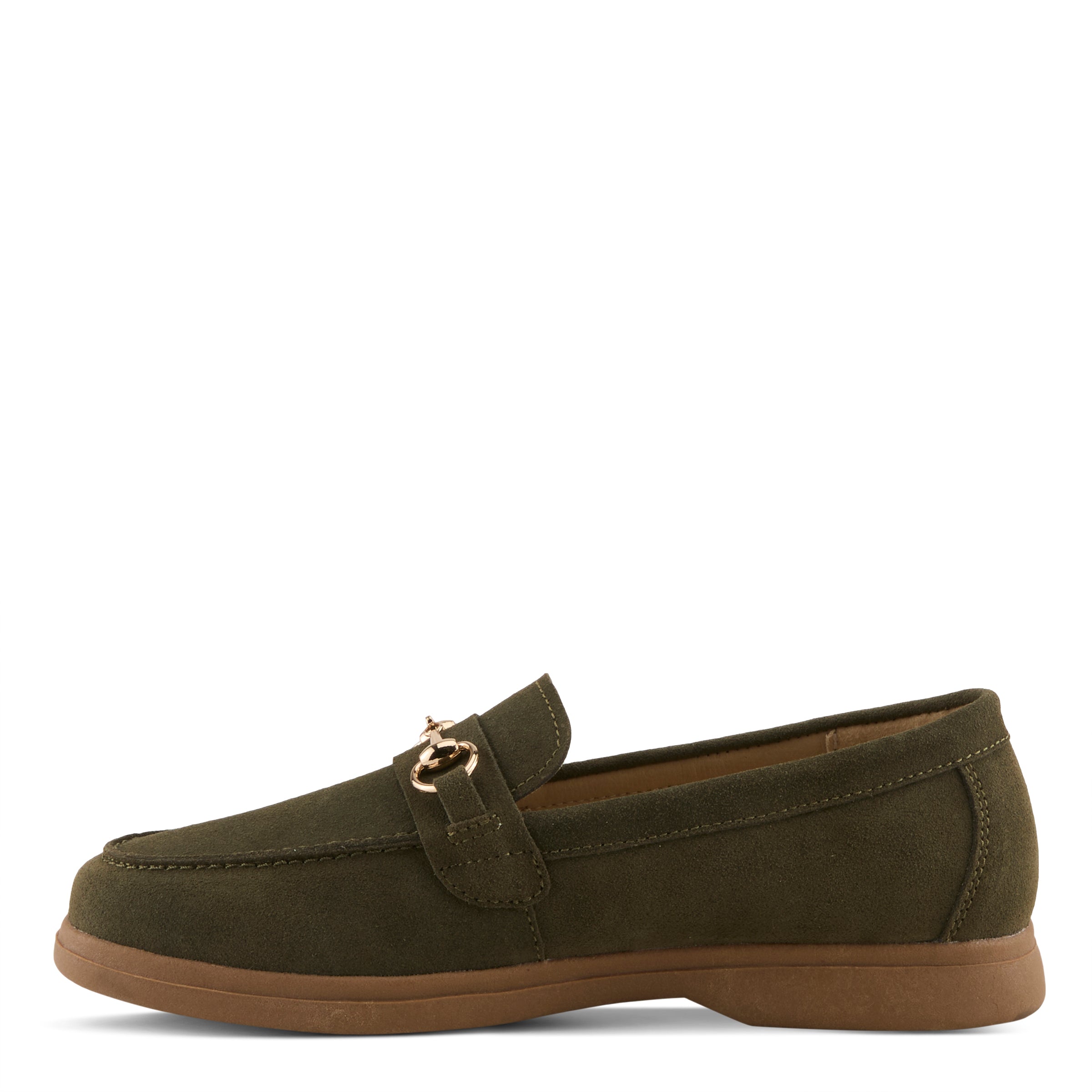 OLIVE SUEDE