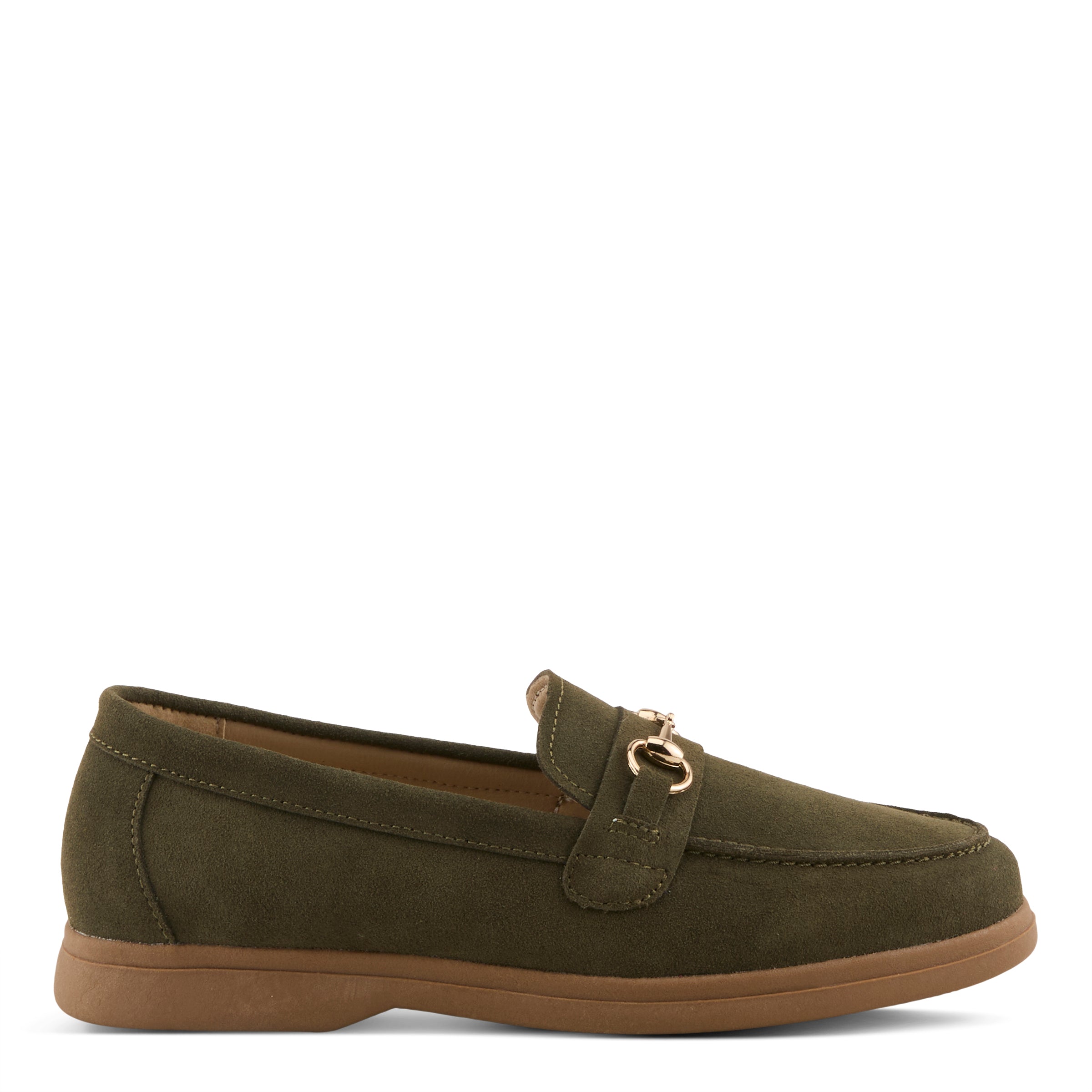 OLIVE SUEDE