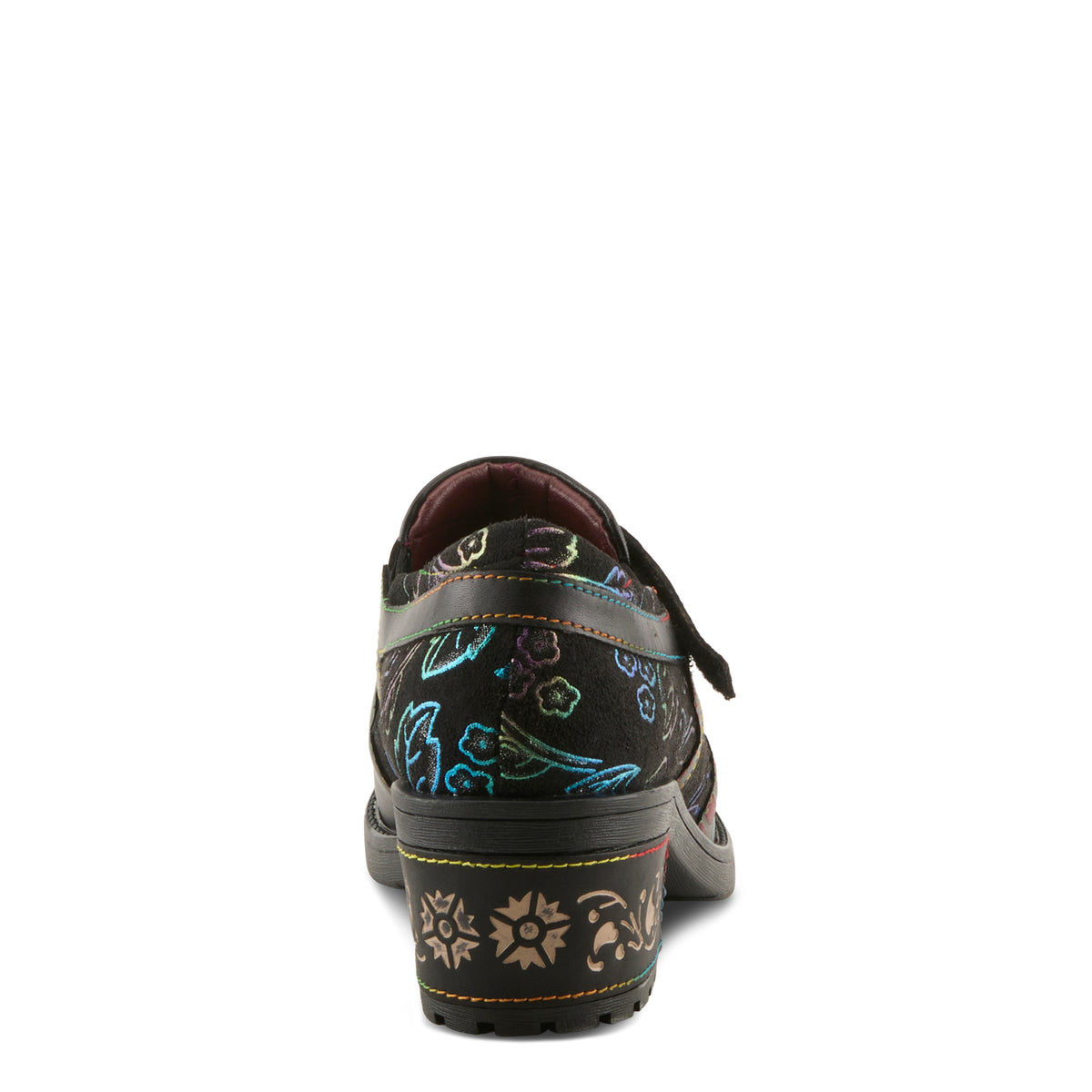 L'Artiste L'ARTISTE MASTELLA SHOES shoe in black multi with handcrafted leather design