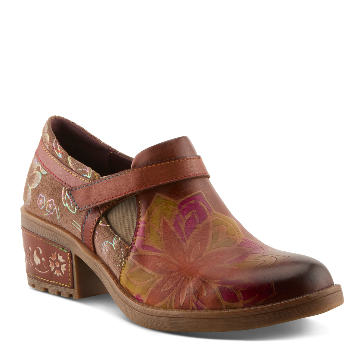 L'Artiste L'ARTISTE MASTELLA SHOES shoe in black multi with handcrafted leather design