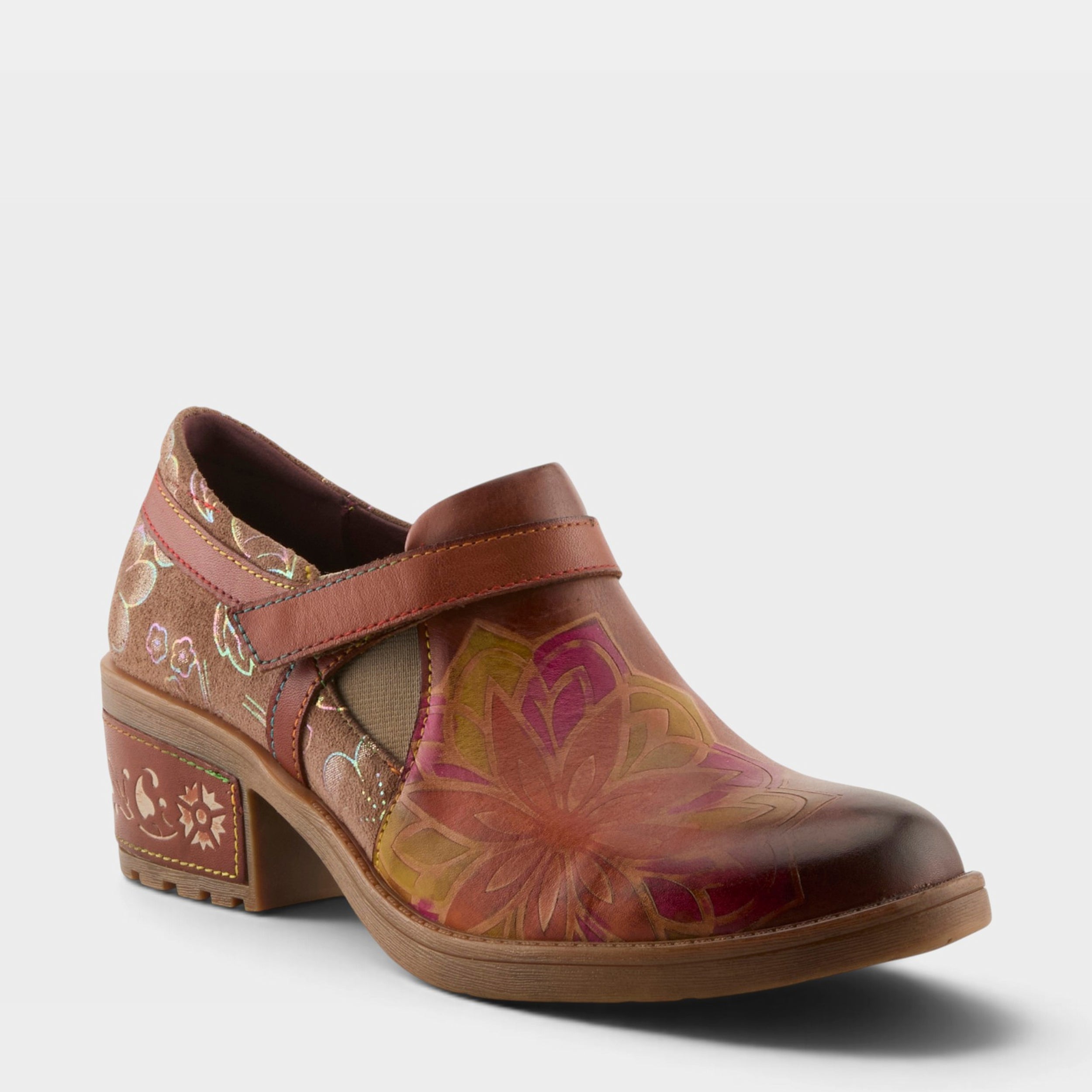 Women's L'Artiste Mastella Floral Heel Shoes - Spring Step Shoes