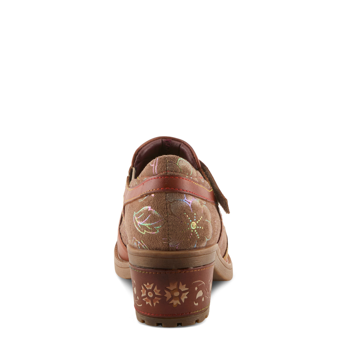 L'Artiste L'ARTISTE MASTELLA SHOES shoe in brown multi with handcrafted leather design