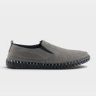 Spring Step Men Mateo Grey Nubuck Slip-On Shoe