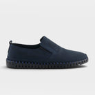 Spring Step Men Mateo Navy Nubuck Slip-On Shoe