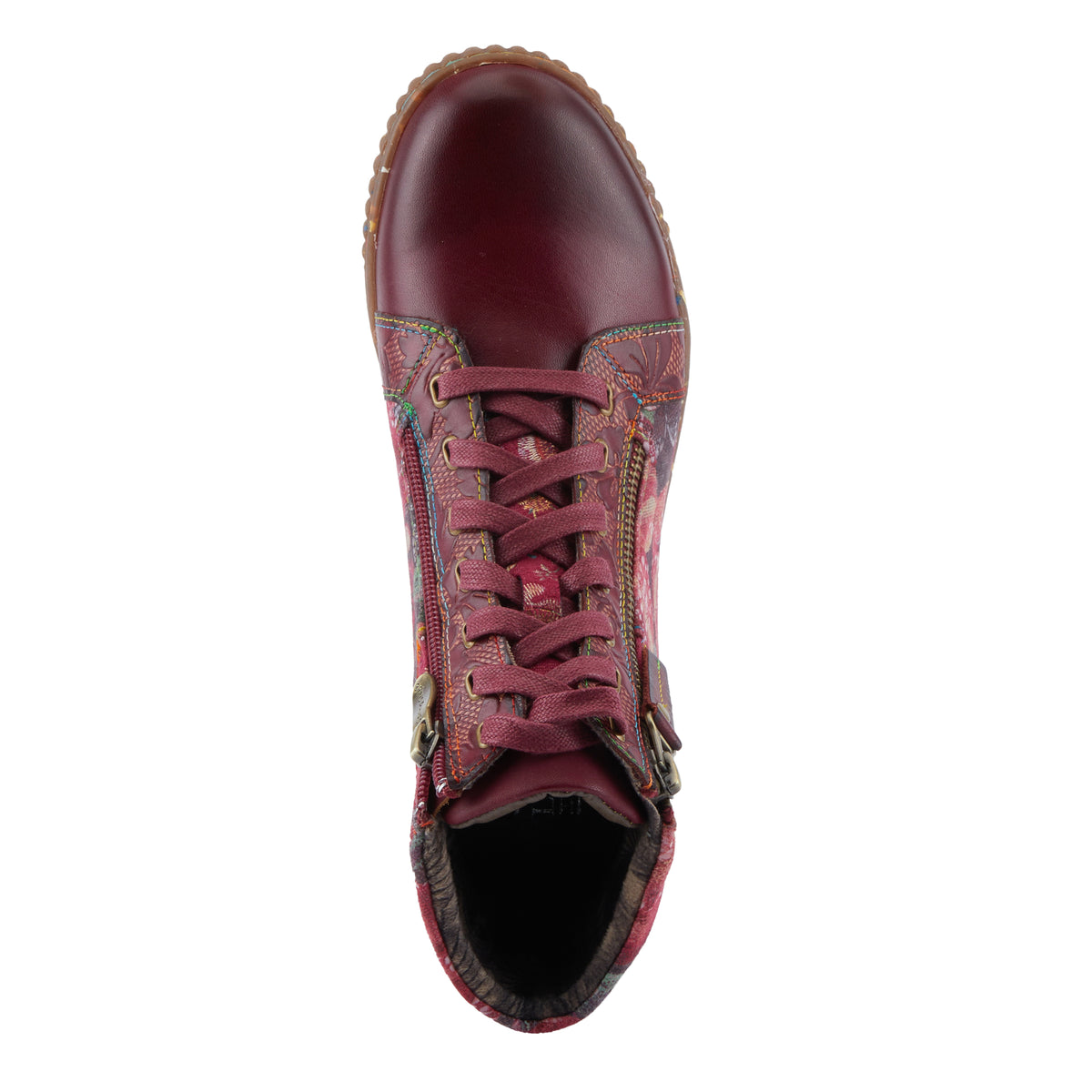 L'Artiste L'ARTISTE MAYLAH BOOTS boot in charcoal multi with handcrafted leather design