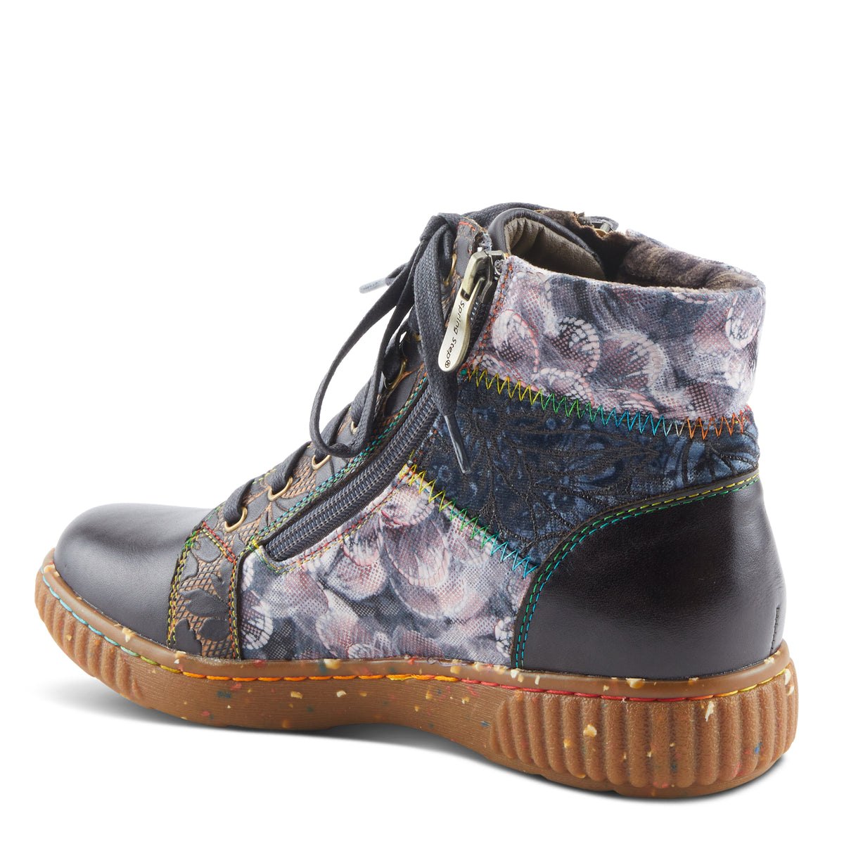 L'Artiste L'ARTISTE MAYLAH BOOTS boot in olive multi with handcrafted leather design