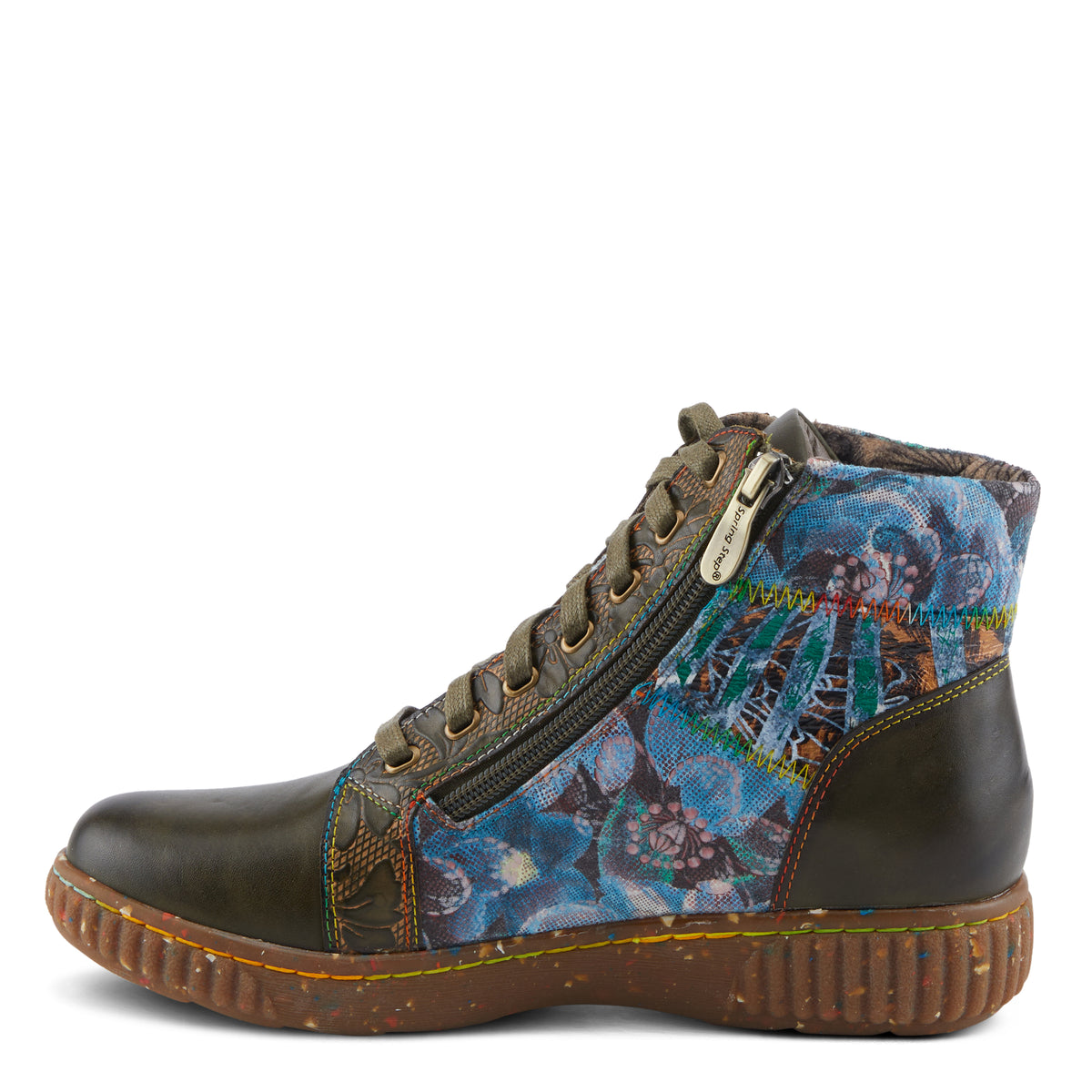 L'Artiste L'ARTISTE MAYLAH BOOTS boot in bordeaux multi with handcrafted leather design