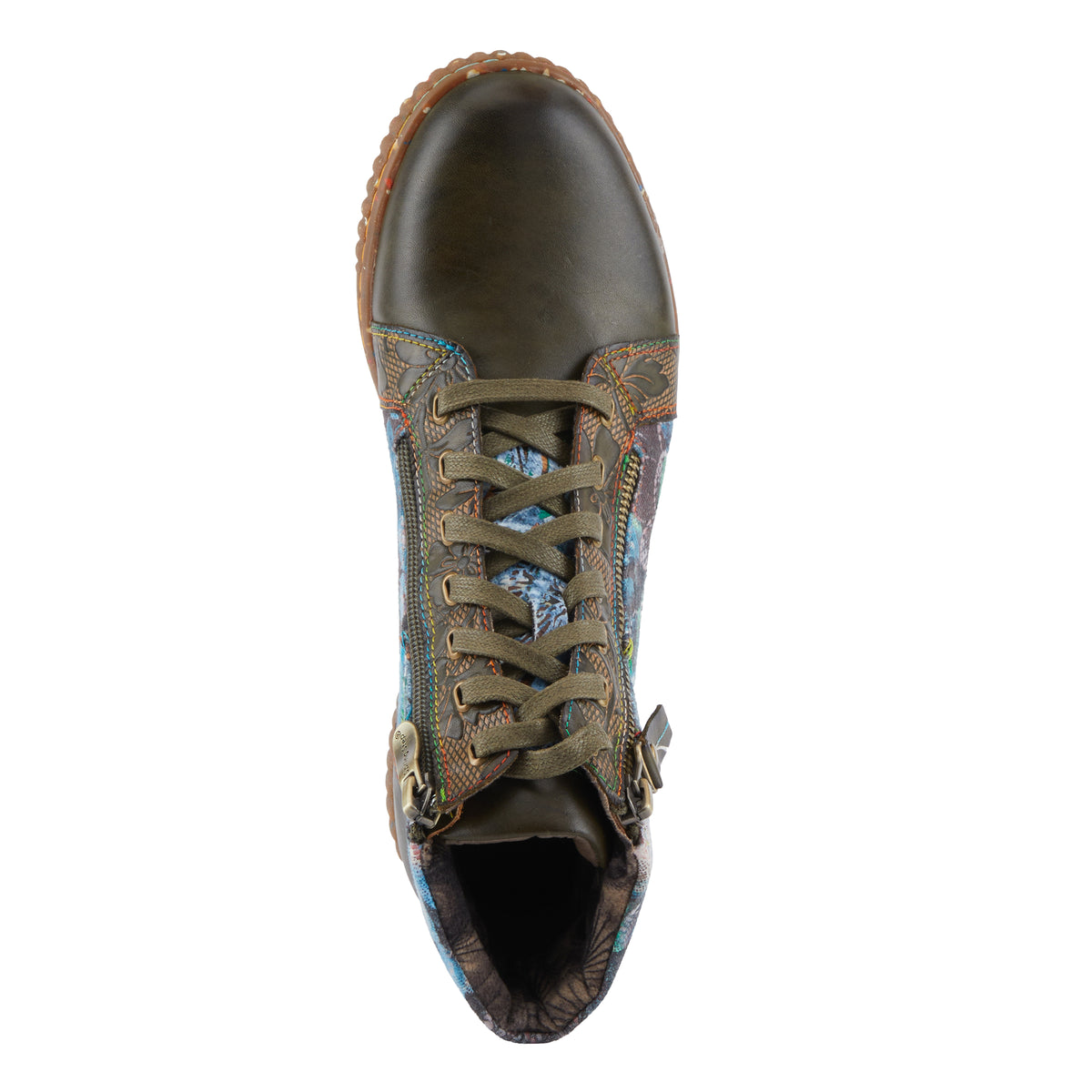 L'Artiste L'ARTISTE MAYLAH BOOTS boot in bordeaux multi with handcrafted leather design