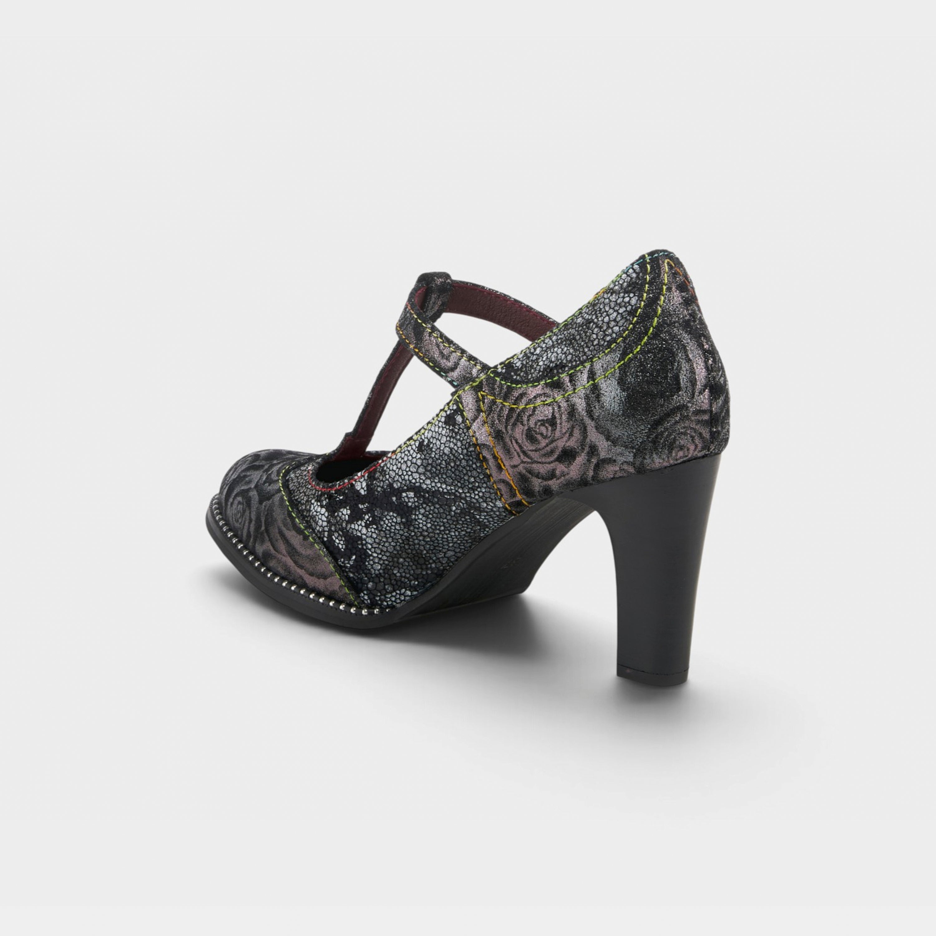 L'Artiste Mazie shoes in Black Multi, alternate angle view