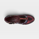 L'Artiste Mazie shoes in Bordeaux Multi, top view