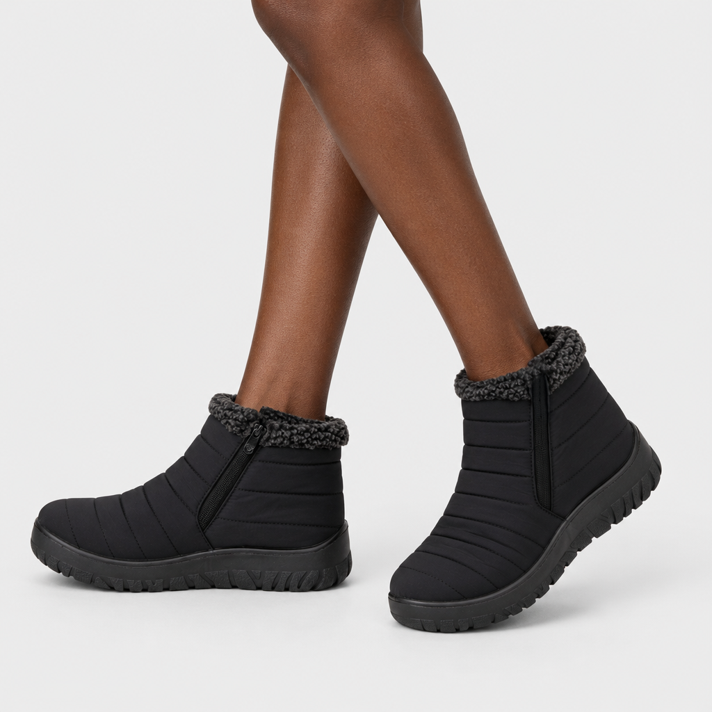 Flexus Melba Black Boot - on-foot view
