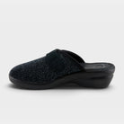 Flexus Merula-Sparkle Black Slipper