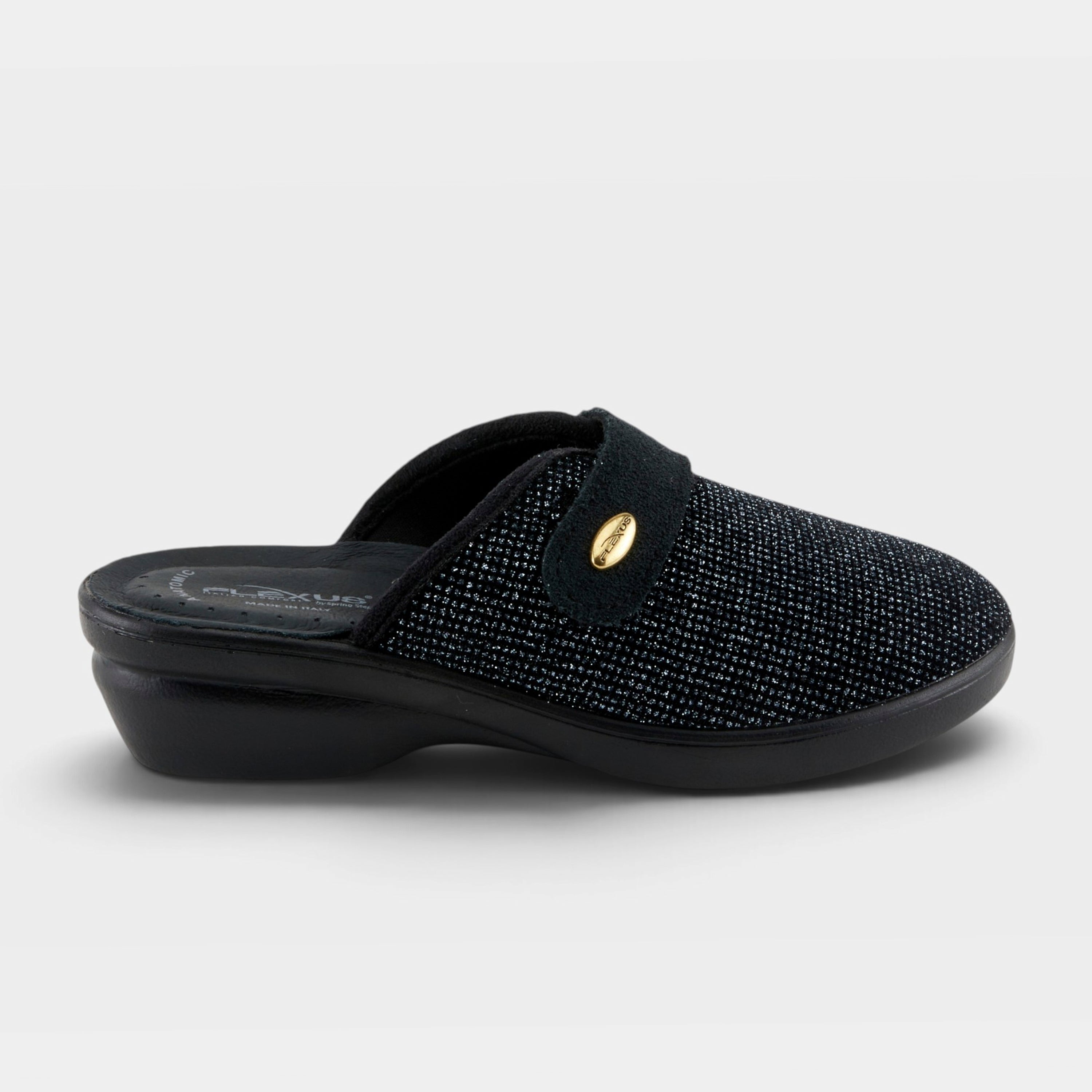 Flexus Merula-Sparkle Black Slipper