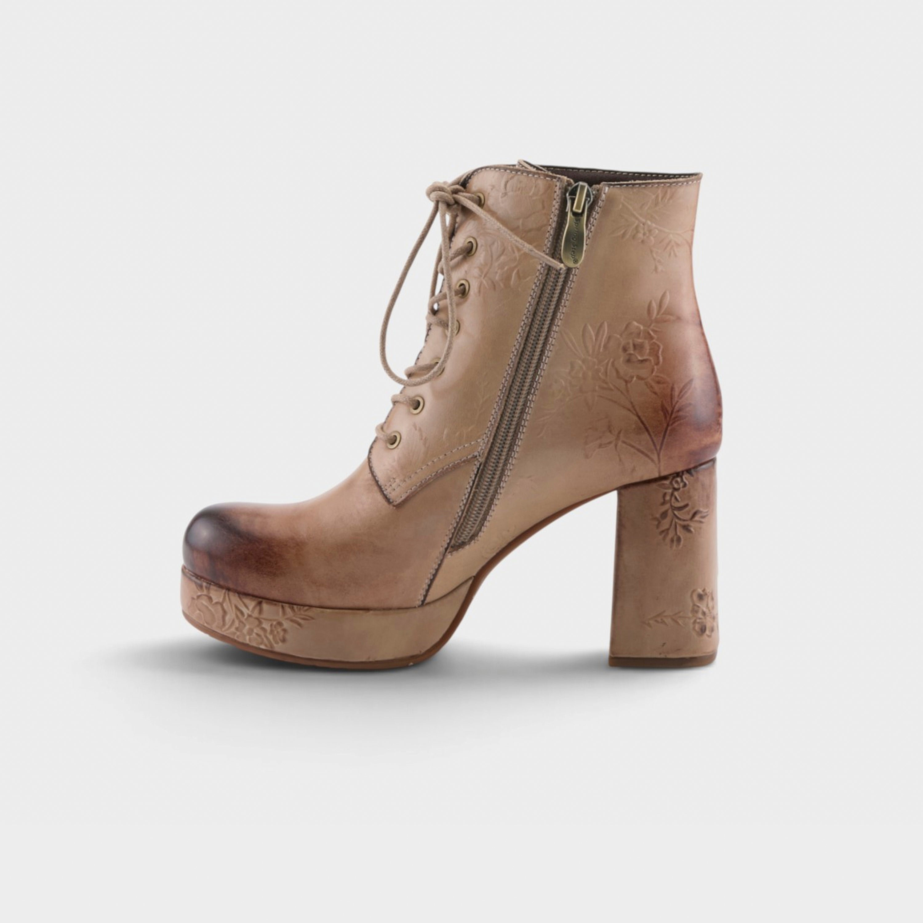 Women's L'Artiste Messapica lace-up Heel Boots - Spring Step Shoes
