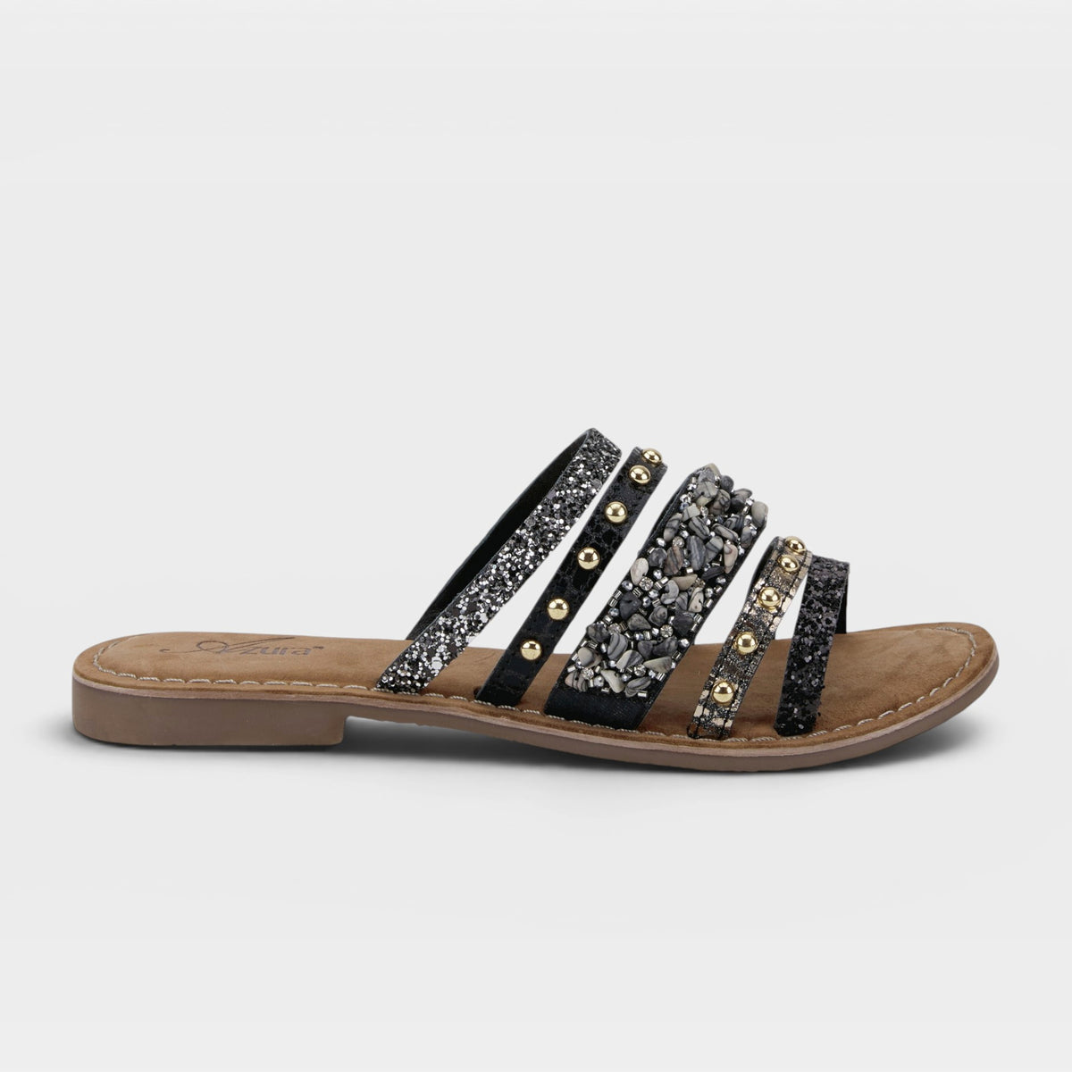 Azura Minerals Black Multi Sandal