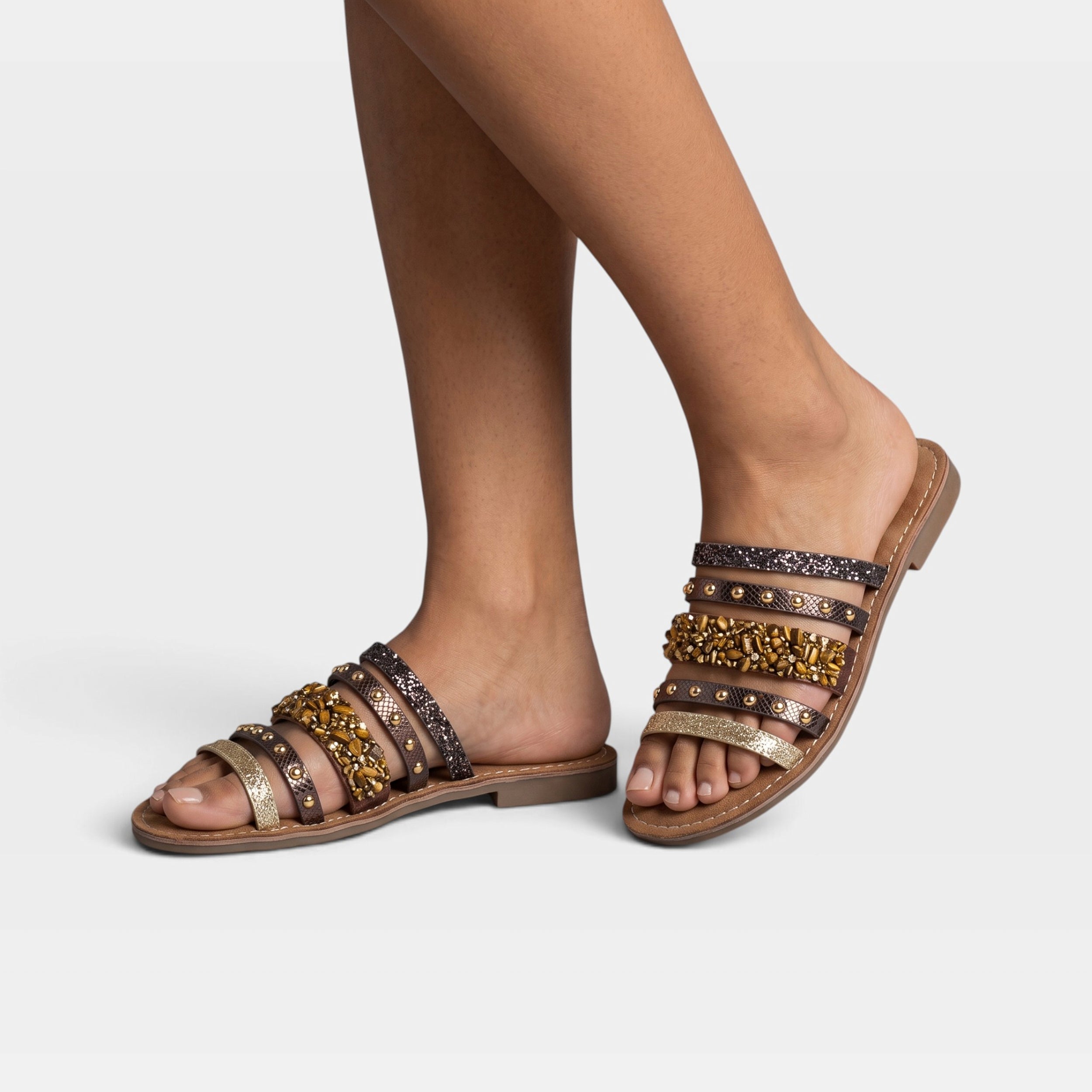 Azura Minerals Brown Multi Sandal