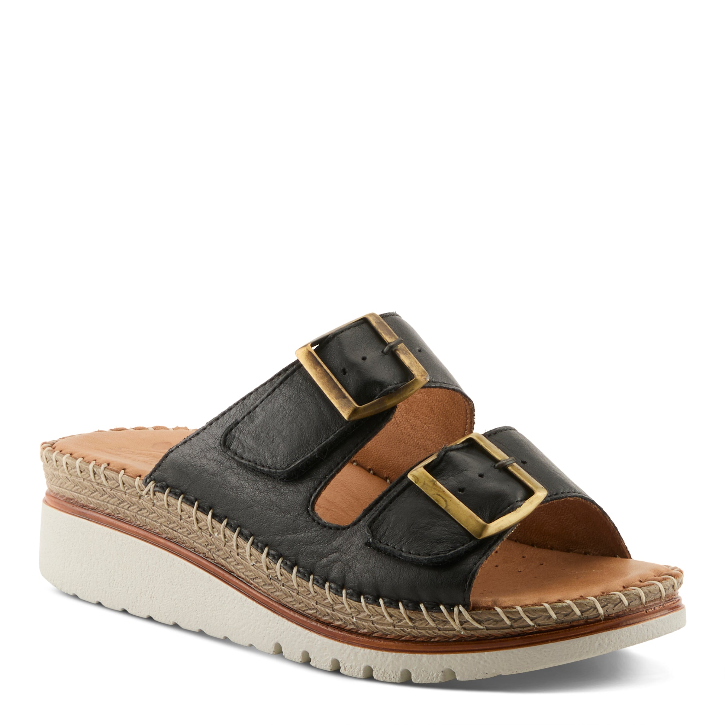 Spring Step スプリングステップ レディース 女性用 シューズ 靴 ブーツ レースアップ 編み上げ Buckleup - Cognac