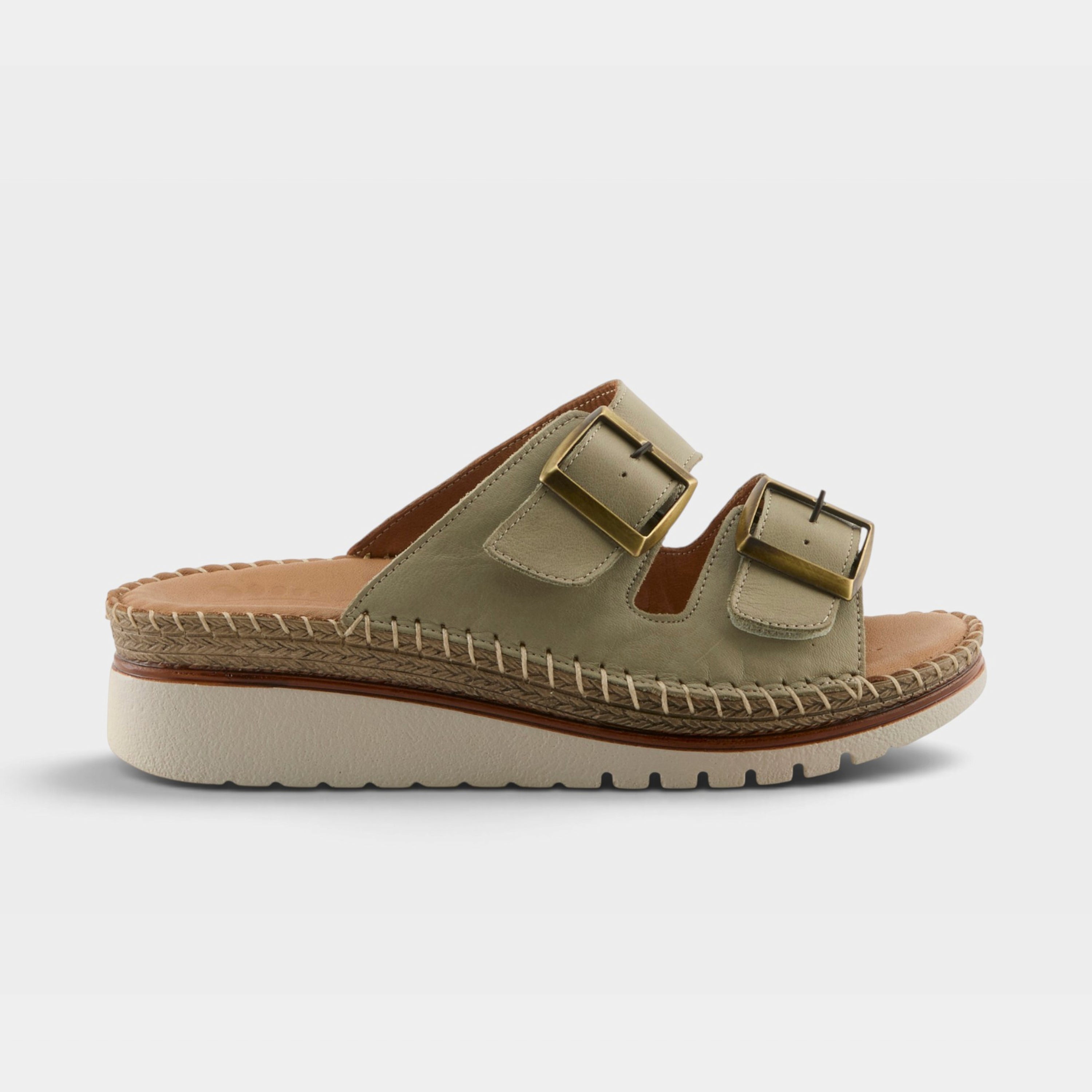 Spring Step Minisia Olive Green Wedge Sandal