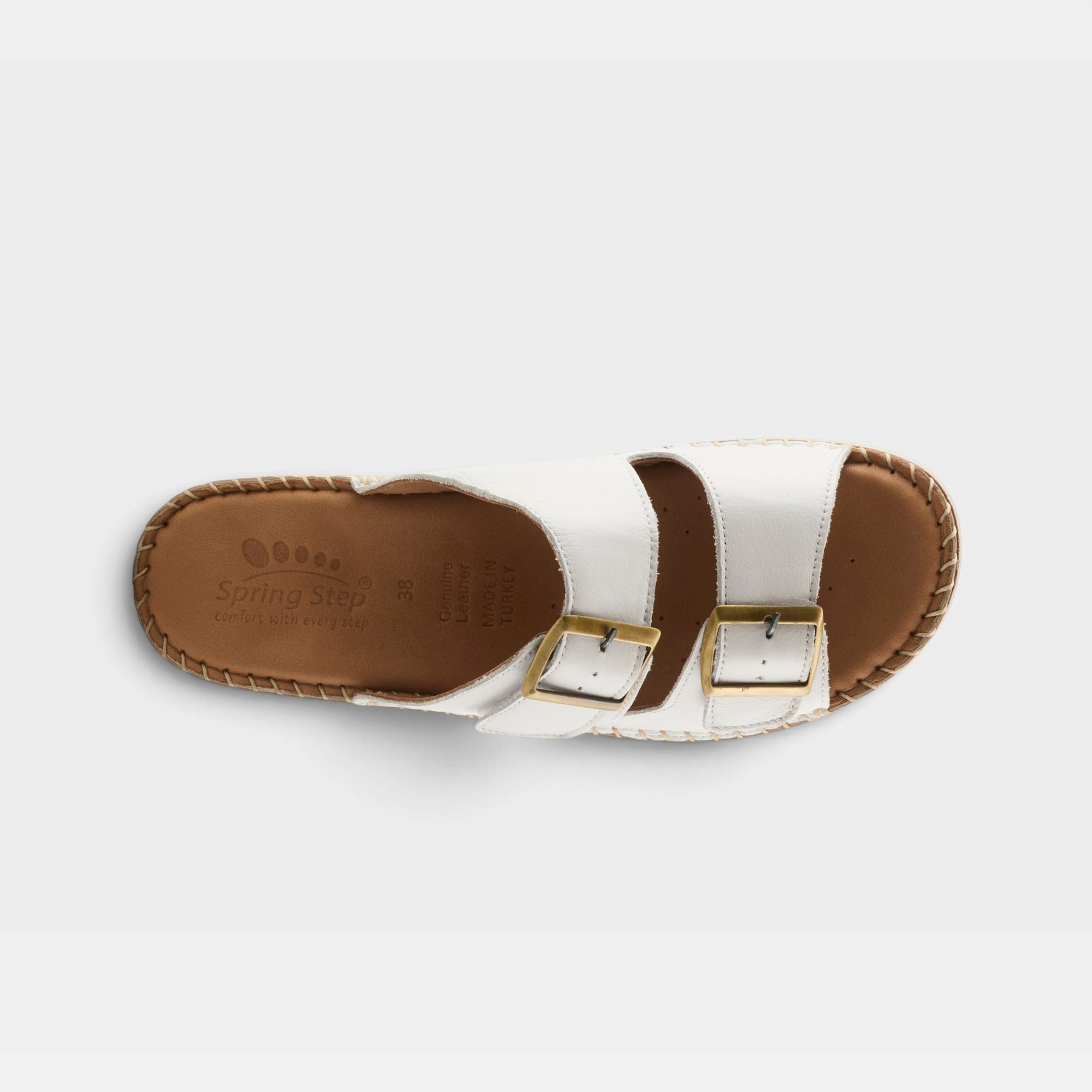 Spring Step Minisia White Wedge Sandal