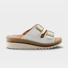 Spring Step Minisia White Wedge Sandal
