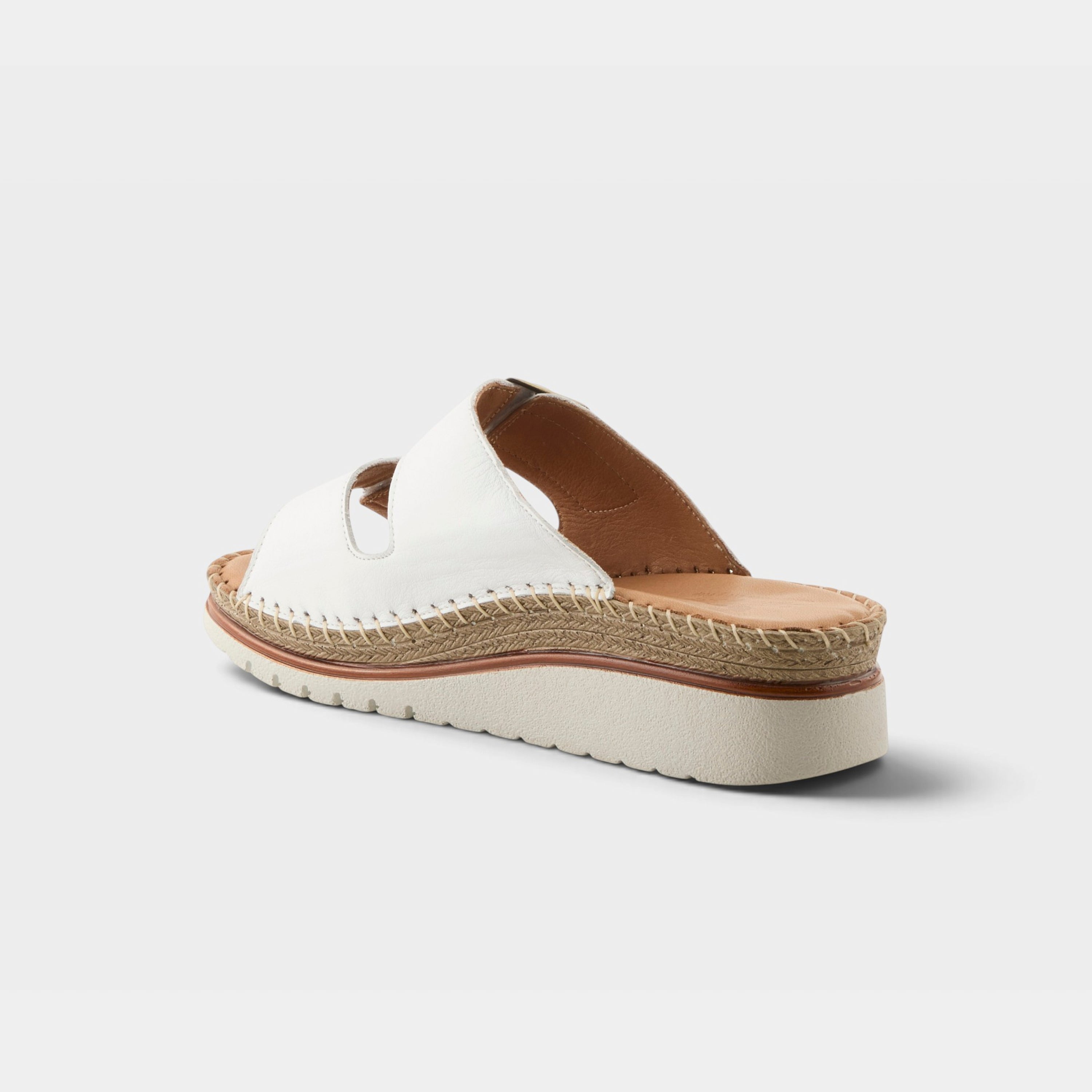 Spring Step Minisia White Wedge Sandal