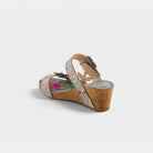 L'Artiste Moai sandals in Grey Multi, alternate angle view