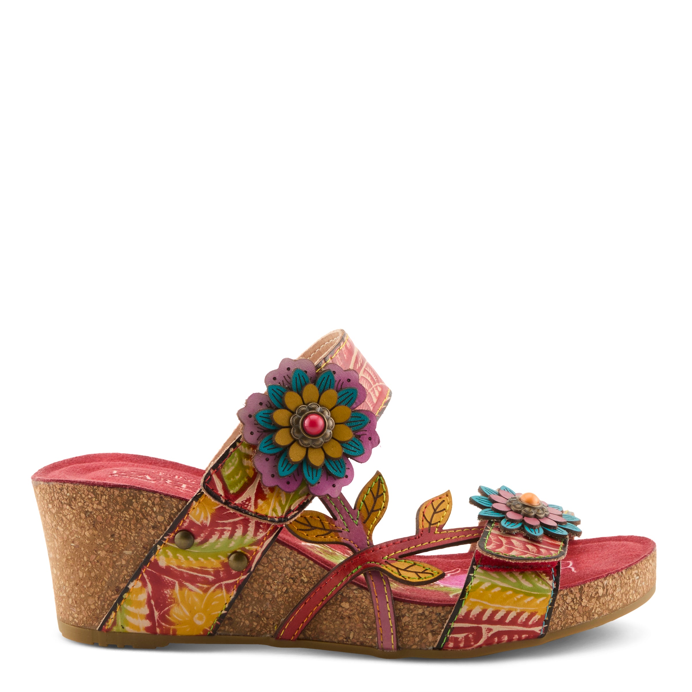 L'artiste Moai Sandals: Floral Design Sandal – Spring Step Shoes