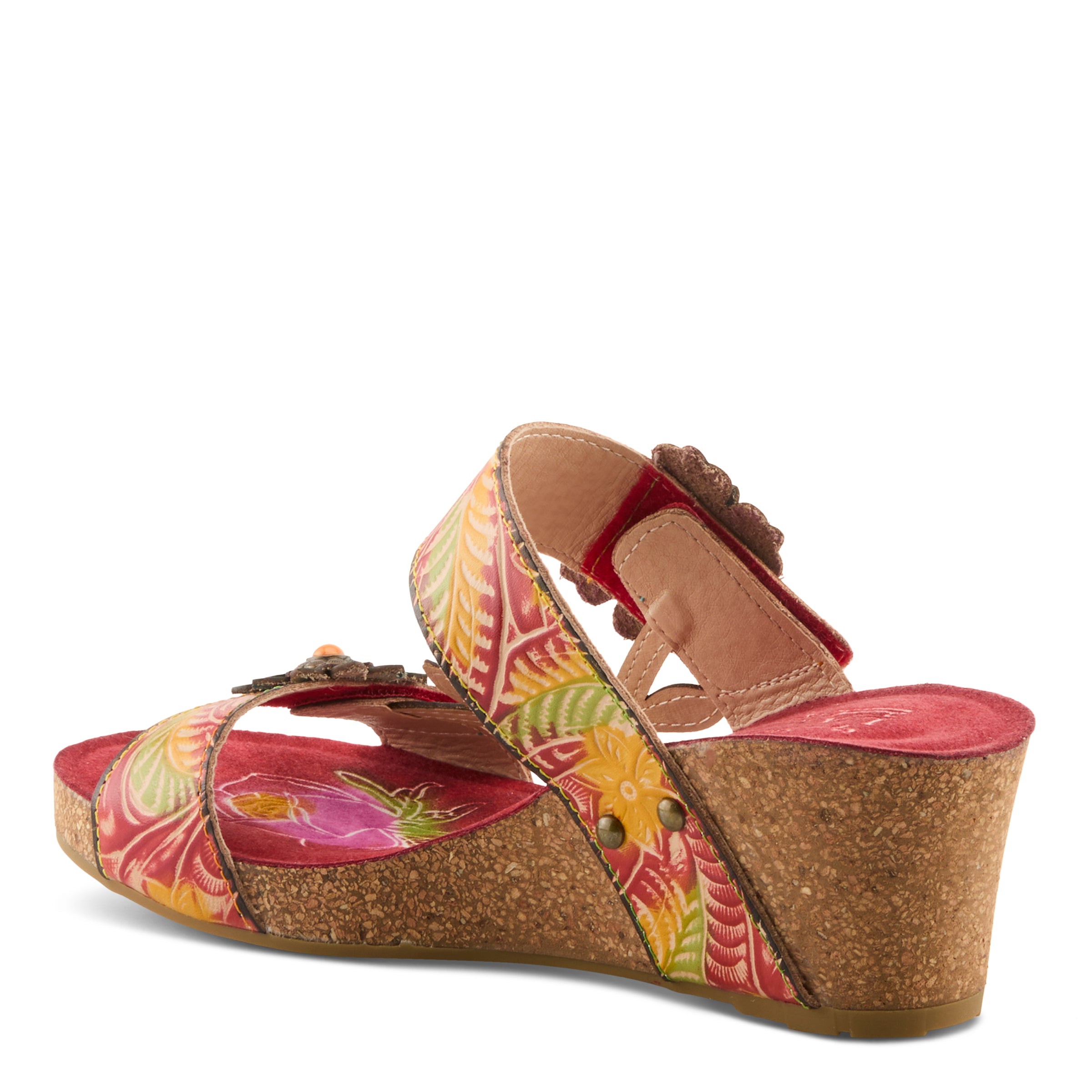 L'artiste Moai Sandals: Floral Design Sandal – Spring Step Shoes