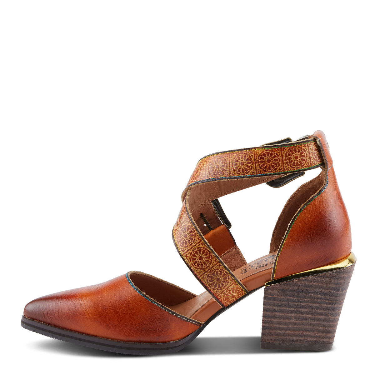 L'Artiste L'ARTISTE MODELISTA SHOES shoe in camel multi with handcrafted leather design