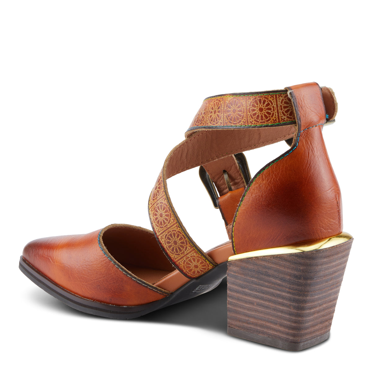 L'Artiste L'ARTISTE MODELISTA SHOES shoe in camel multi with handcrafted leather design