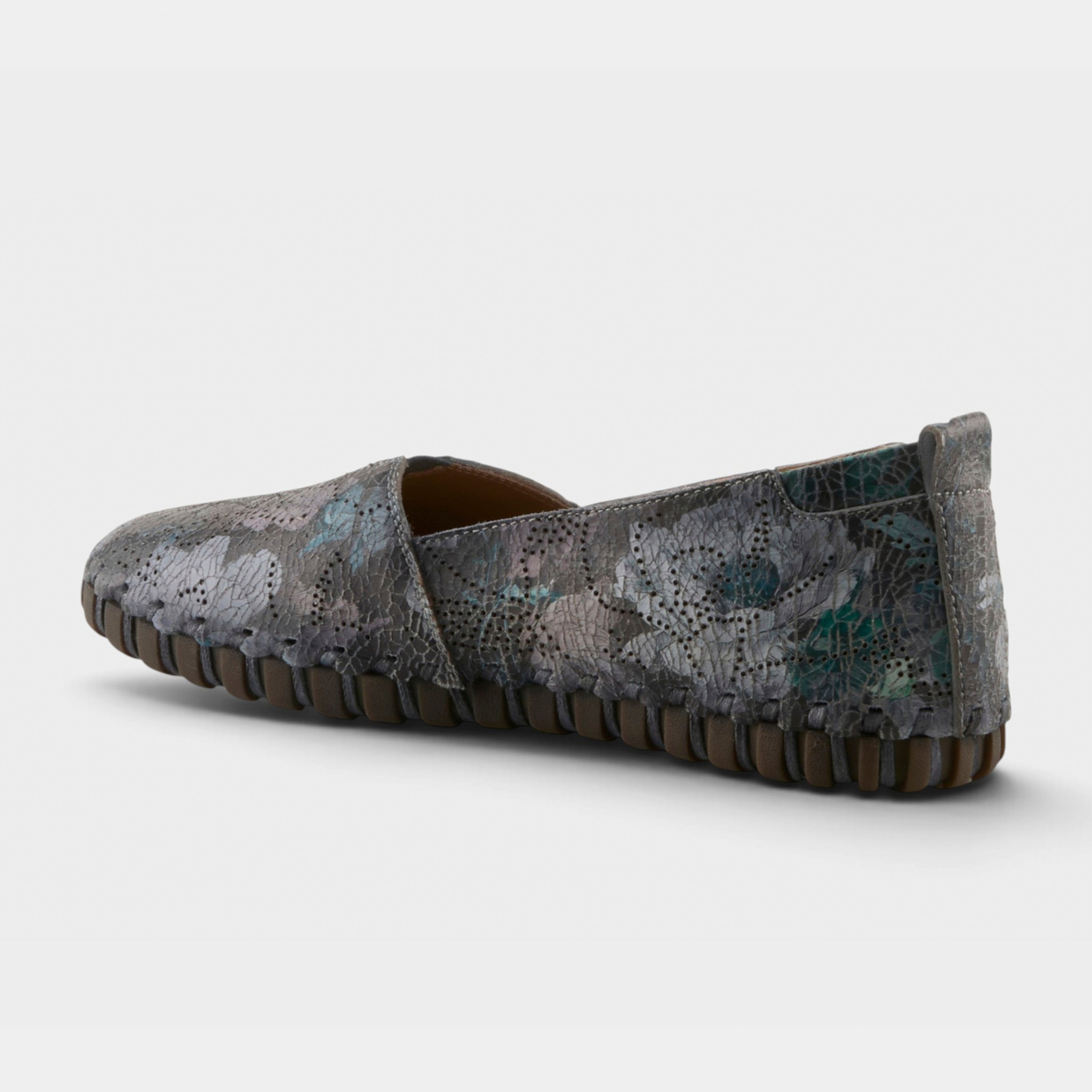 L'Artiste Modesty-Flow shoes in Blue Multi, alternate angle view
