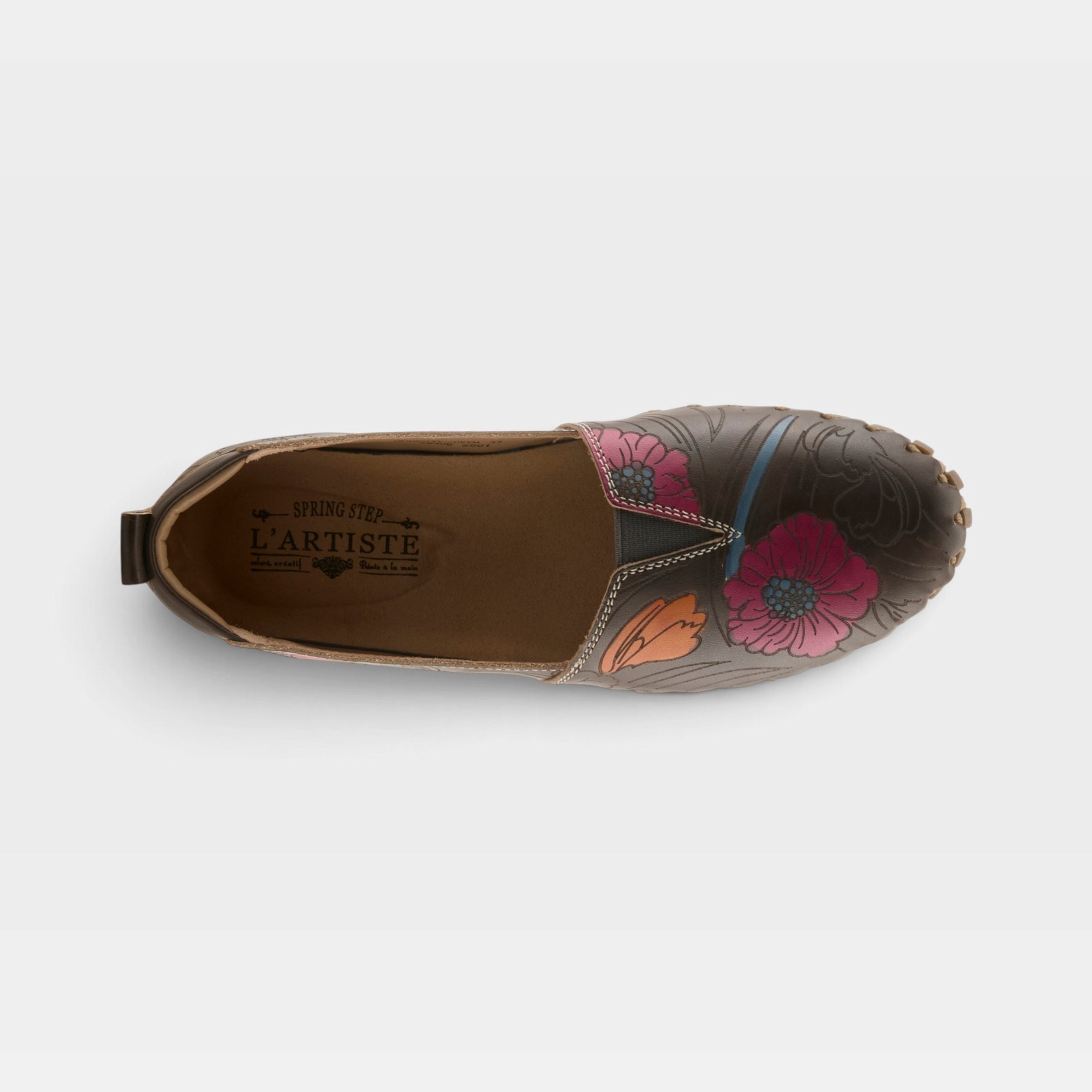 L'Artiste Modesty shoes in Grey Multi, top view