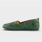 L'Artiste Modesty shoes in Mint Green Multi, side view