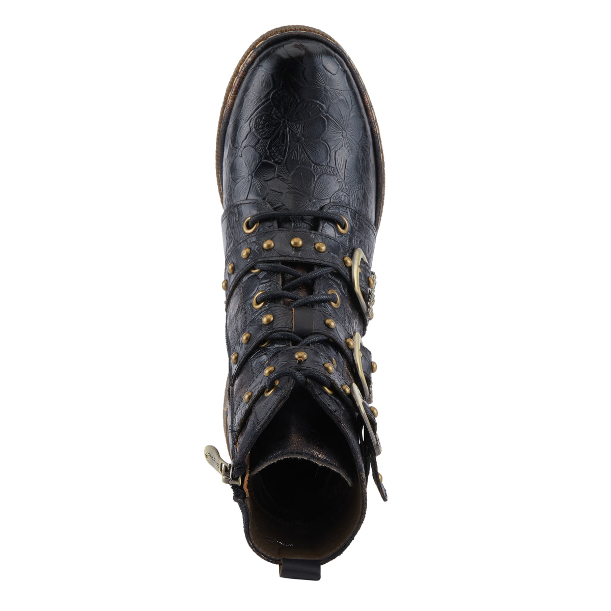 L'Artiste L'ARTISTE MOONLIT BOOTS boot in black multi with handcrafted leather design