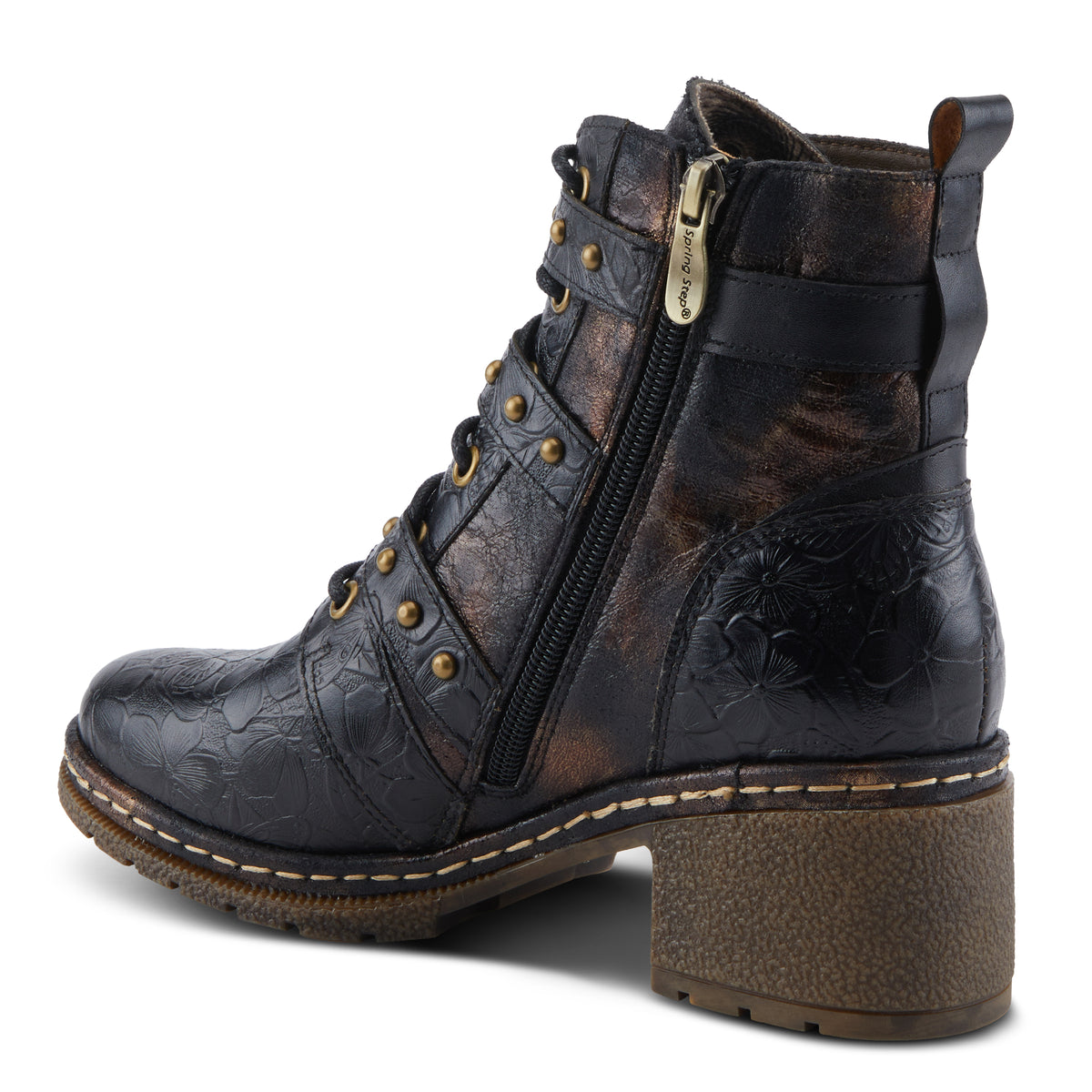 L'Artiste L'ARTISTE MOONLIT BOOTS boot in black multi with handcrafted leather design