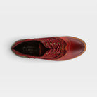 L'Artiste Muggiasti shoes in Red Multi, top view